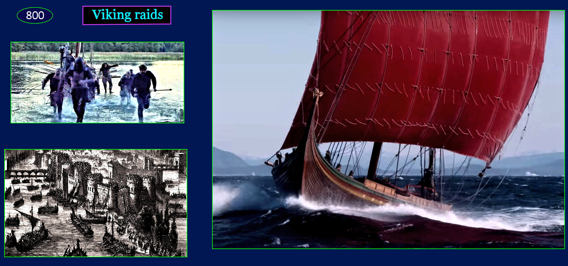 Viking raids, 800s AD